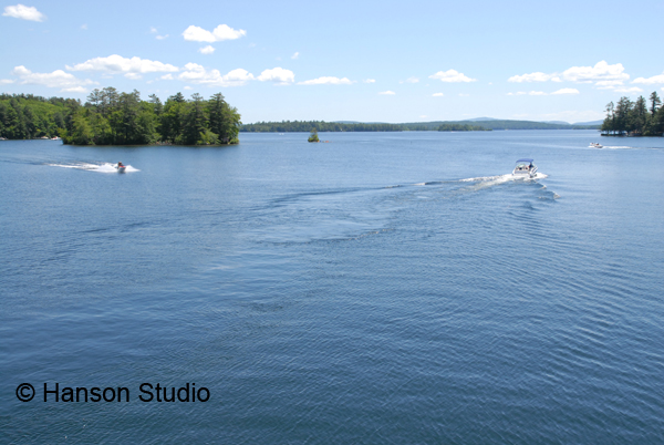 Lake Winnipesaukee - View from Long Island Bridge - Summer